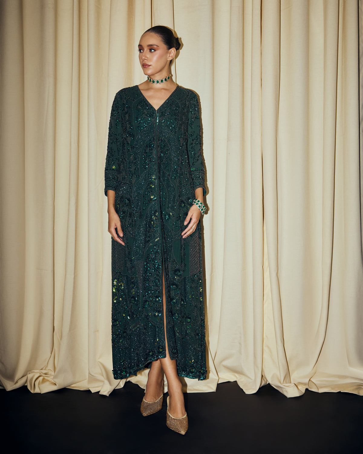 Verdant Kaftan Set