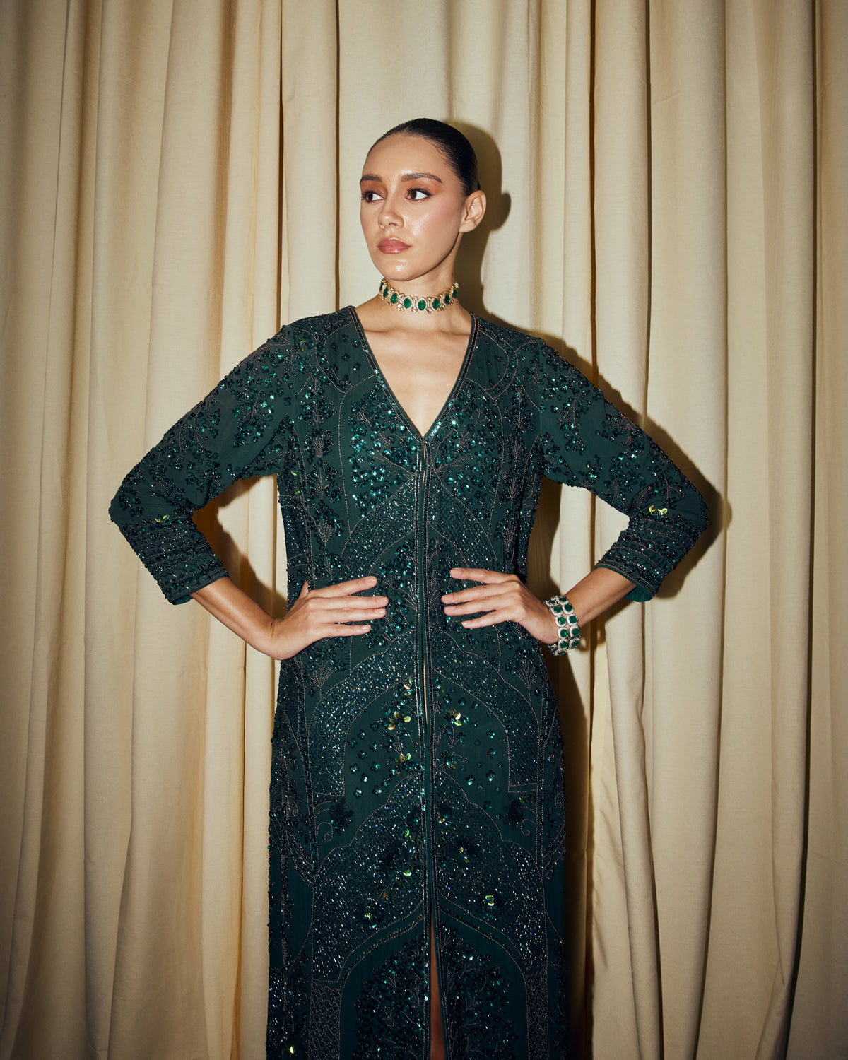 Verdant Kaftan Set
